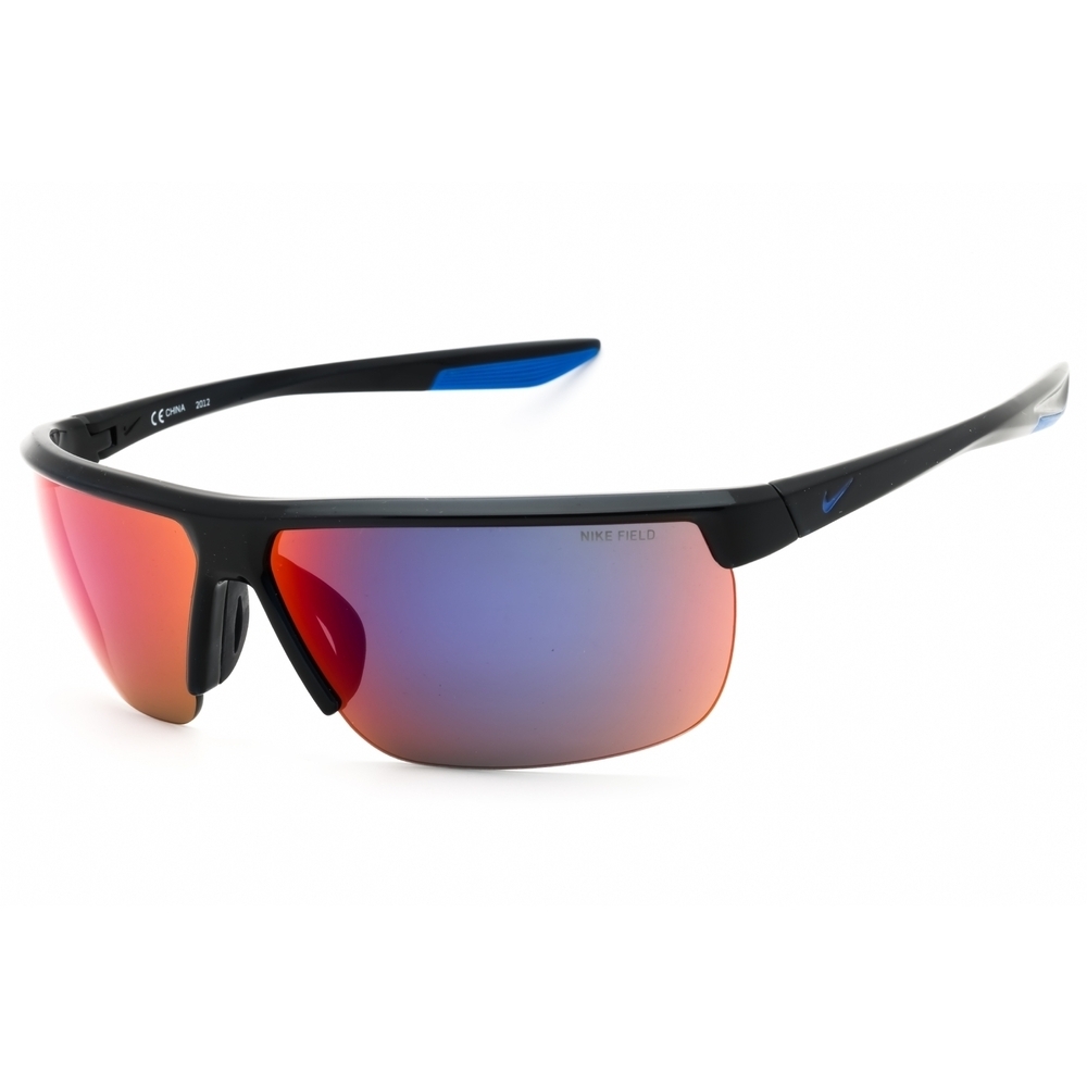 NWT Nike TEMPEST E CW4666 Obsidian-Game Royal Rectangle 71mm Sunglasses